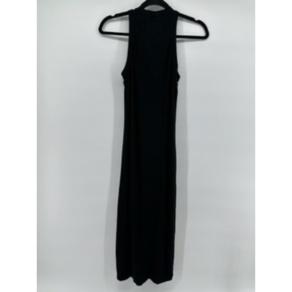 House Of Harlow 1960 Black Ribbed Knit Sleeveless Midi‎ Dress - Comfortable - Picture 3 of 8